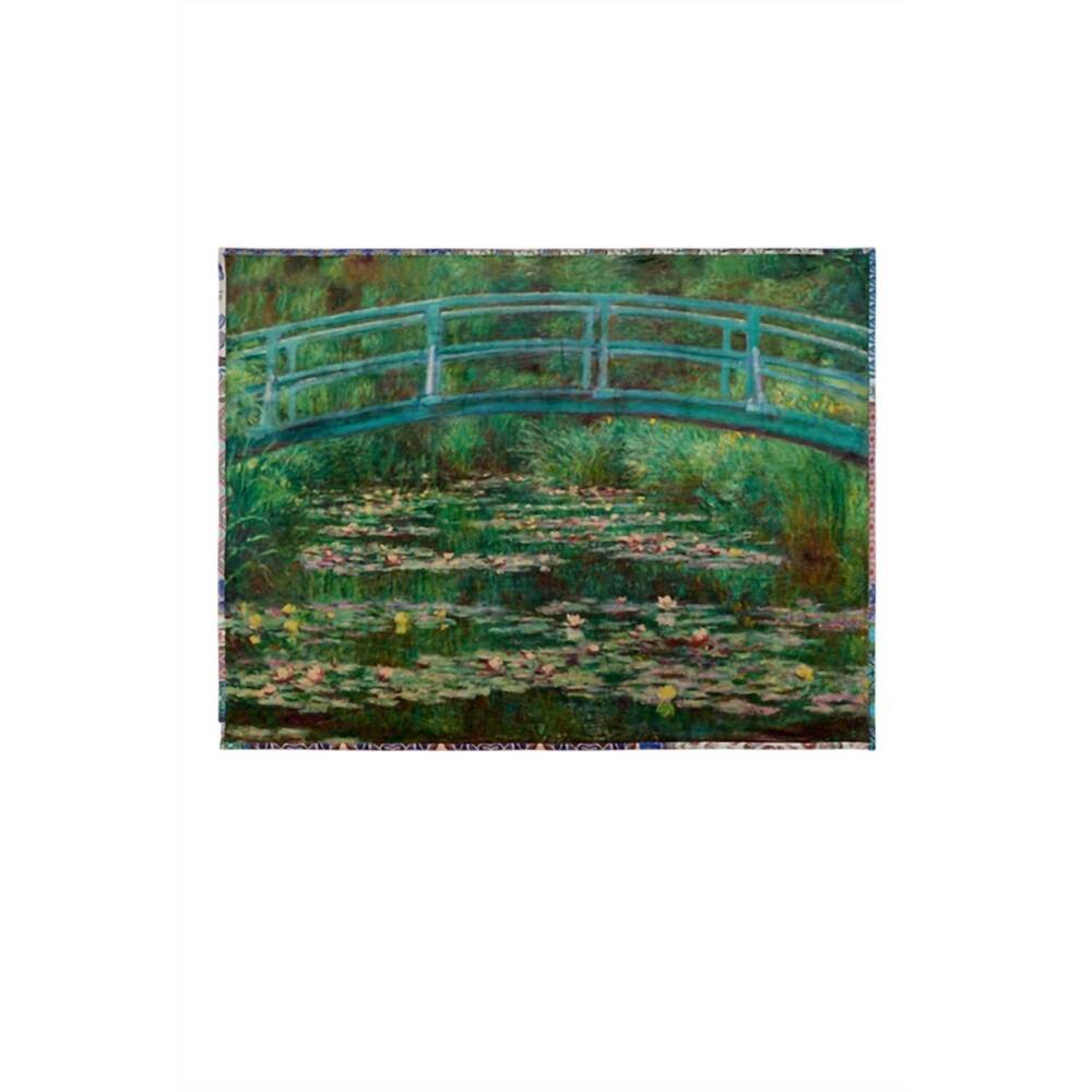 NEW JOHNNY WAS japanese footbridge travel blanket in multi